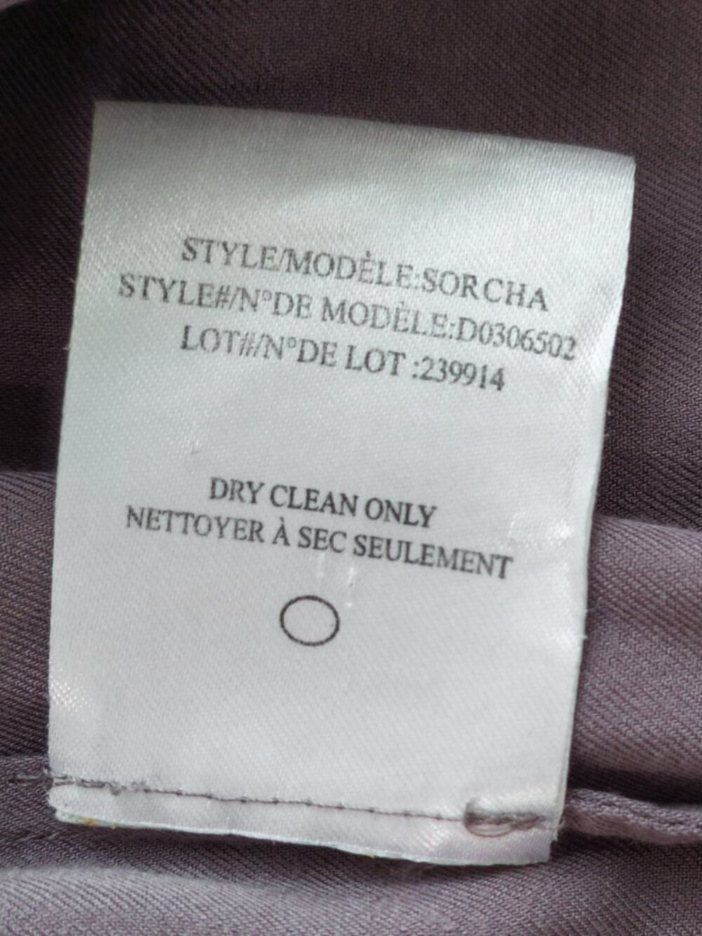 Theory Draped Rayon Top Sz S, Taupe-Mauve, Extended Shoulder Blouse - Picture 14 of 14